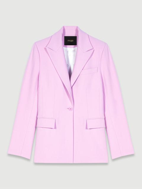 maje Fitted suit jacket