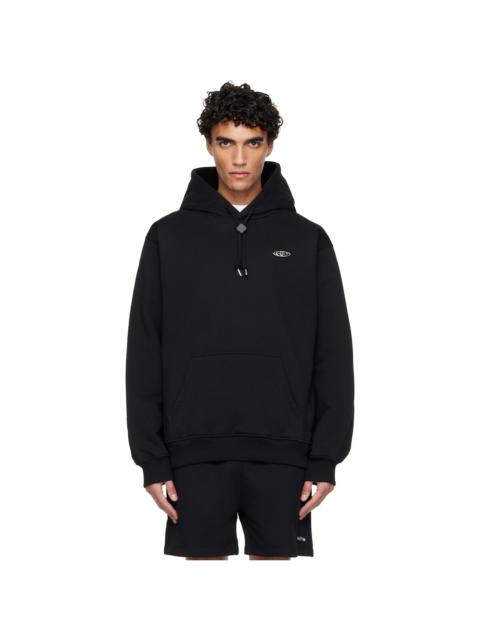 CASABLANCA Black Warped Logo Hoodie