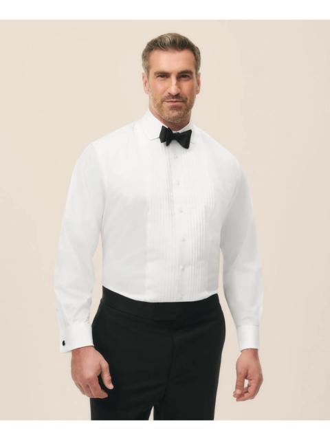 Brooks Brothers Big & Tall Supima® Cotton Poplin English Collar, 10-Pleat Tuxedo Shirt