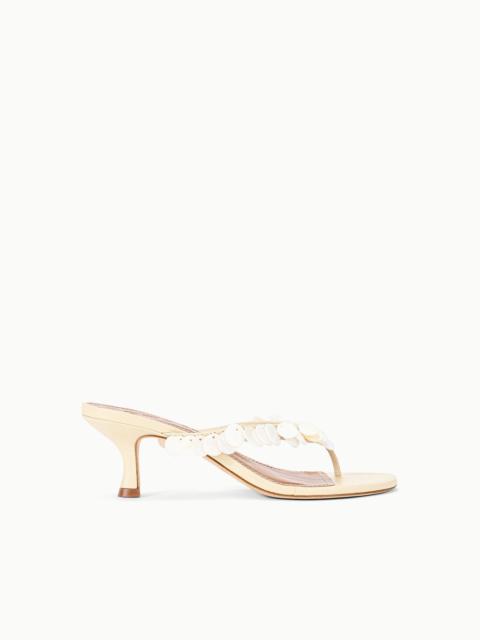 STAUD STAUD FREJA KITTEN HEEL CREAM