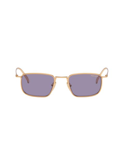 Prada Gold PR D52S Sunglasses