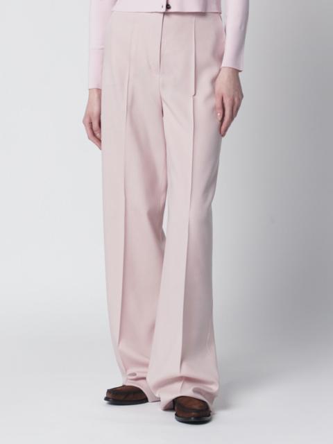Max Mara Rose-beige wide-leg trousers