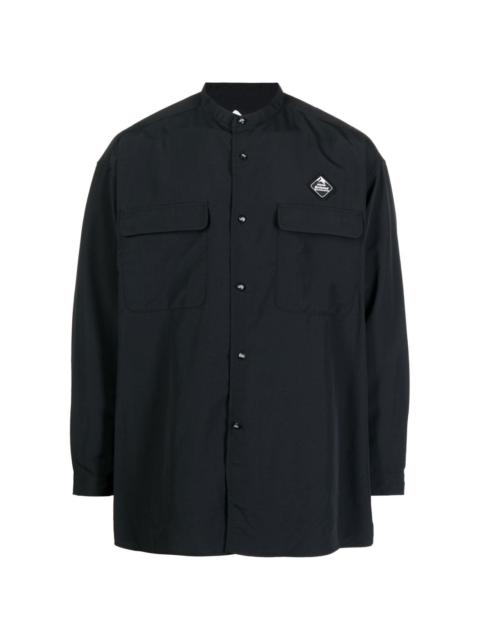 White Mountaineering patch-detail button-up shirt