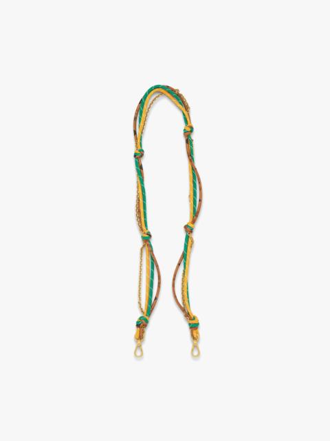 MCM Aren Shoulder Strap in Cotton and Visetos