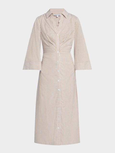 VERONICA BEARD Haydon Stripe Shirtdress