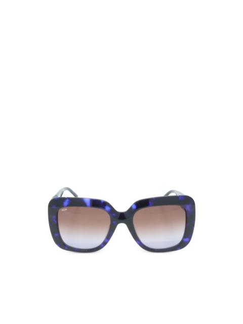 MCM tortoiseshell-effect geometric-frame sunglasses