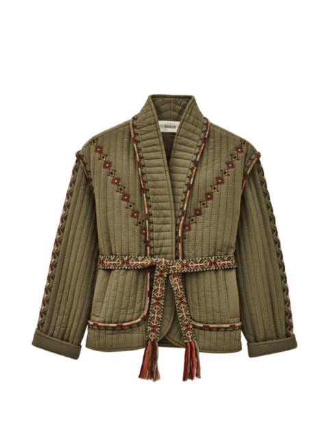 ba&sh Cocoon quilted embroidered jacket
