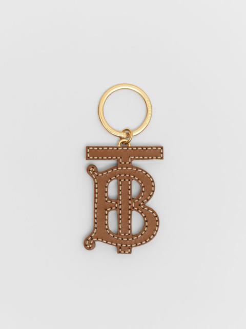 Burberry Monogram Motif Two-tone Leather Key Charm