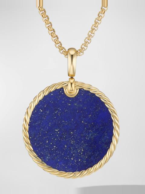 DAVID YURMAN DY Elements Disc Pendant in 18K Gold, 32mm