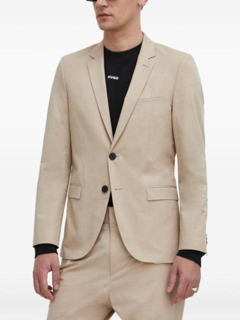 HUGO notched-lapel blazer