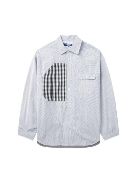 panelled cotton shirt
