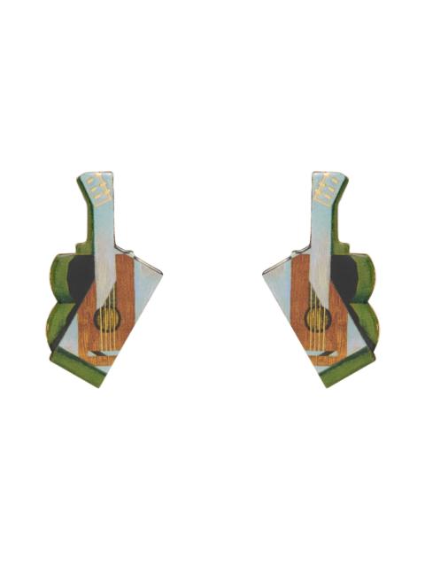 LELE SADOUGHI Women's The Met x Lele Gris Still Life With A Guitar Earrings - Gold