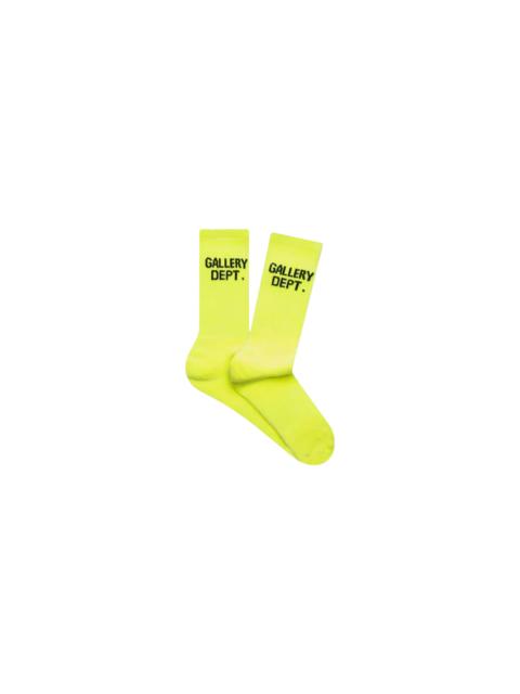 GALLERY DEPT. Clean Socks "Lime Green / Black" W0YCZMJO