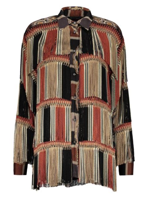 Etro fringed shirt