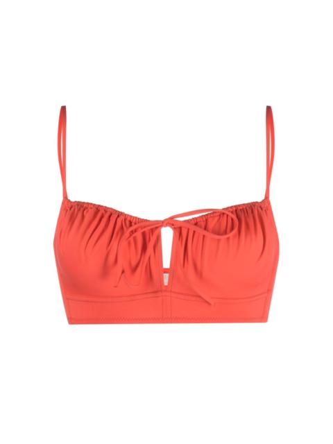 Deia ruched bikini top