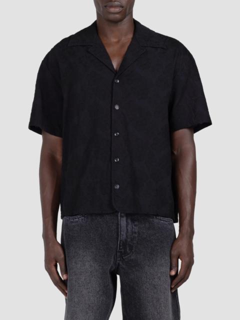 HONOR THE GIFT Men's Novelty Floral Camp Shirt - Black