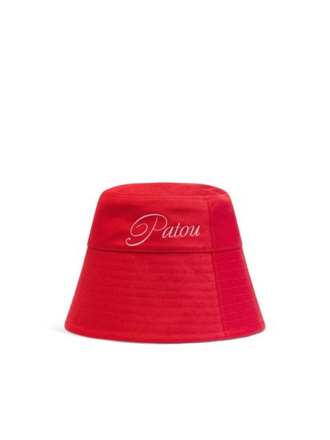 PATOU logo-embroidered bucket hat