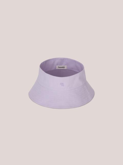 Nanushka LAMONT - Organic cotton canvas visor - Lilac