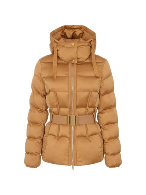 ELISABETTA FRANCHI Elisabetta Franchi Down Jacket In Voile Fabric