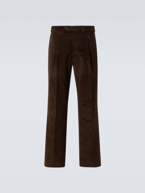 SAMAN AMEL Amo cotton corduroy wide-leg pants