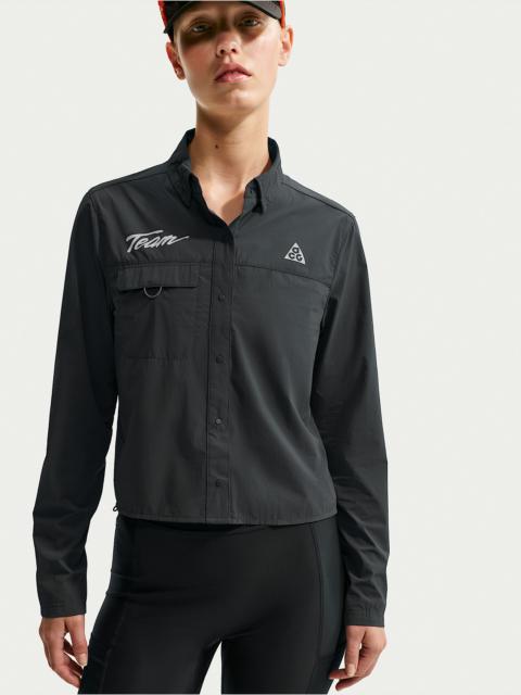 Nike ACG ACG Aireez Women's Button-Up Long-Sleeve Graphic Trail Running Top