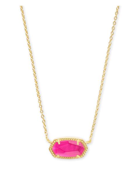 KENDRA SCOTT Elisa Silver Pendant Necklace in Azalea Illusion