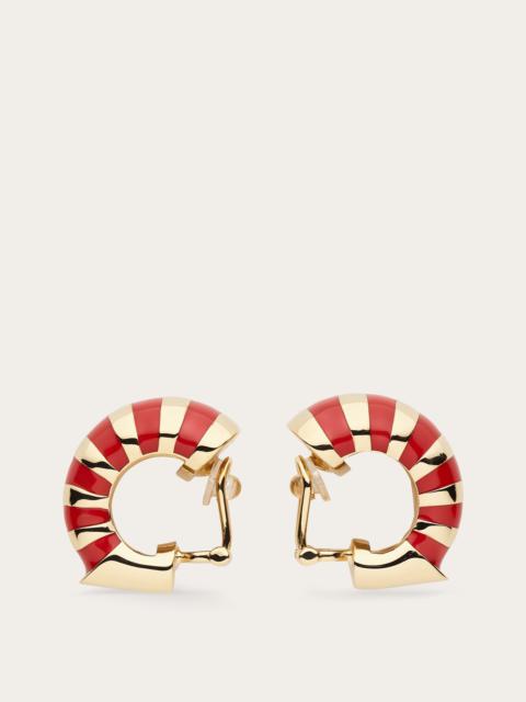 FERRAGAMO Two tone earrings