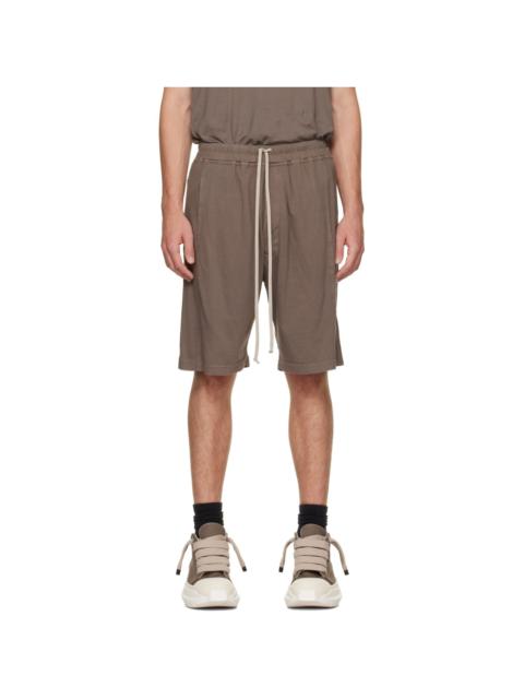 Rick Owens DRKSHDW Taupe Tower Pusher Shorts