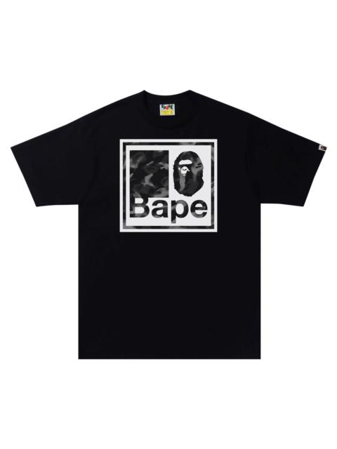 BAPE Stroke Camo Quadrangle Tee 'Black'