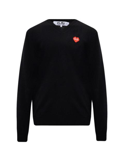 Comme des Garçons PLAY logo embroidered jumper