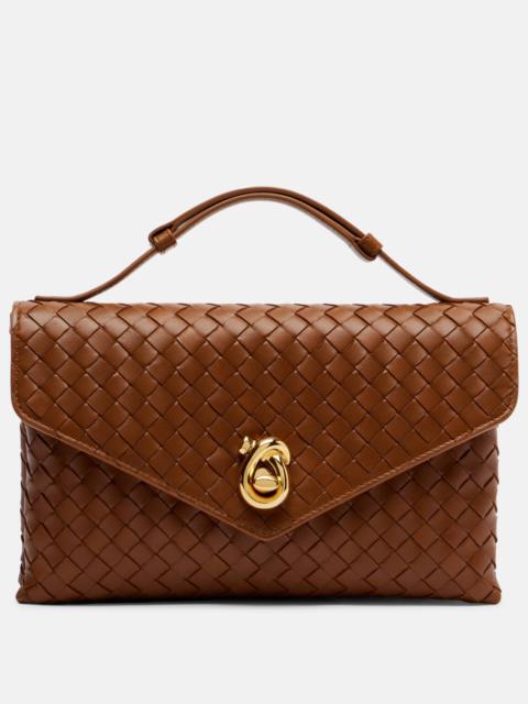 Bottega Veneta Knot Lock leather top-handle bag
