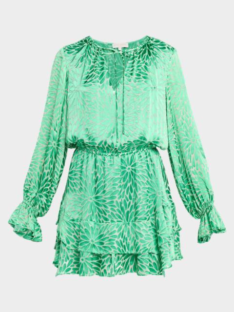 RAMY BROOK Marianna Floral Silk-Blend Mini Dress