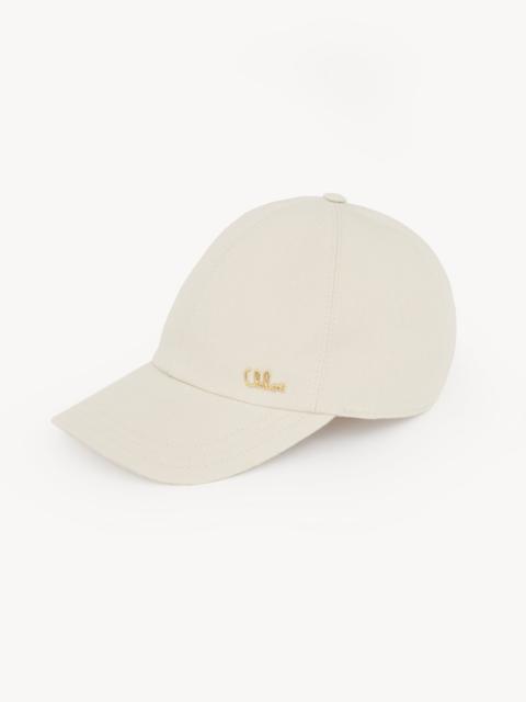 Chloé THE CHLOÉ ICONIC CAP IN COTTON CANVAS