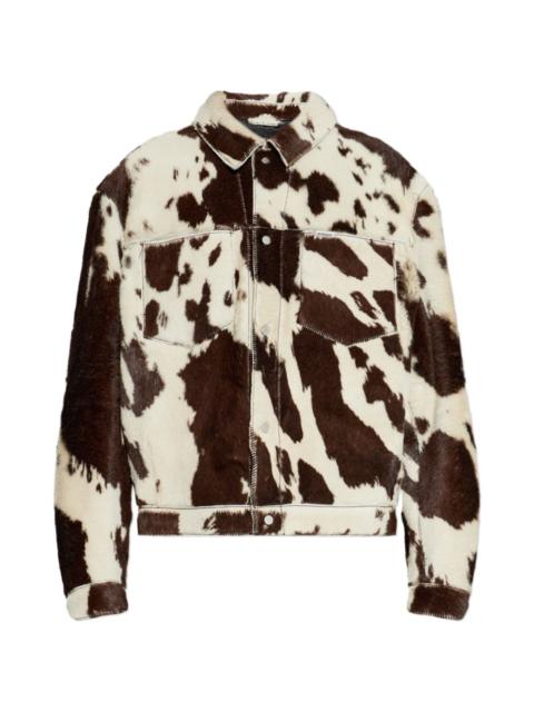 REPRESENT patterned chest-pocket jacket