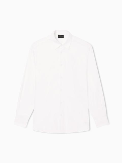 EMPORIO ARMANI STRETCH PIMA COTTON SHIRT