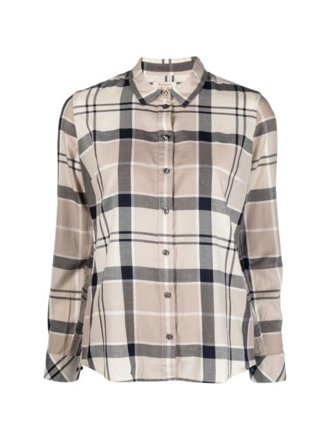 Barbour plaid-patterned long-sleeve shirt