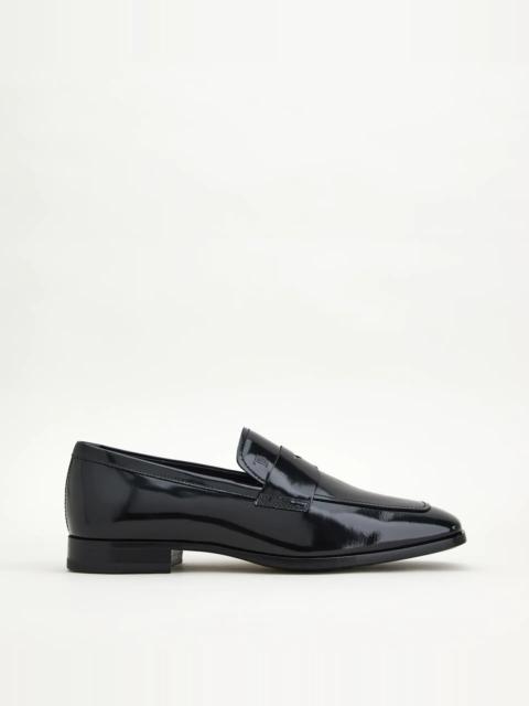 LOAFERS IN LEATHER - BLACK