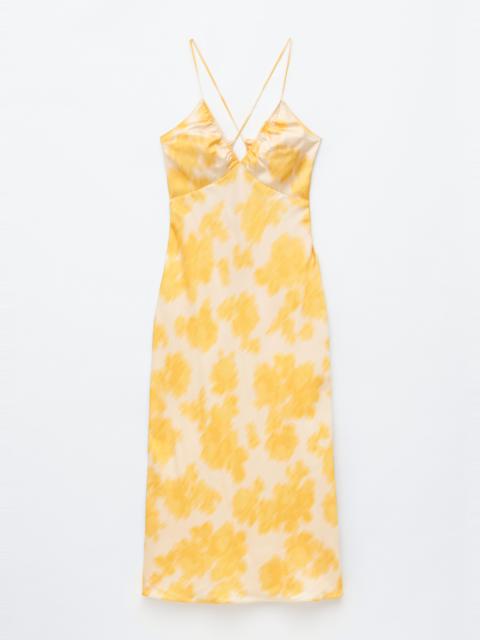 & Other Stories Satin Slip Midi Dress