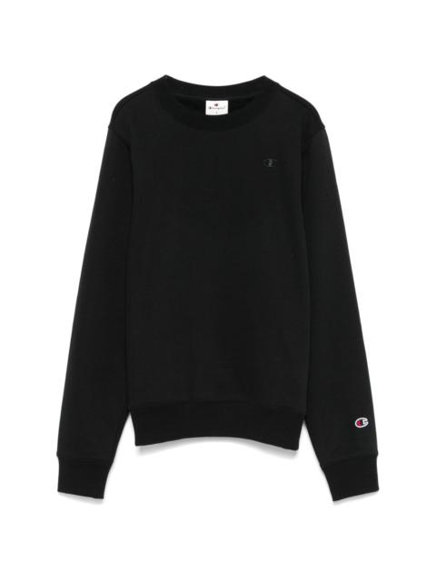 embroidered-logo sweatshirt