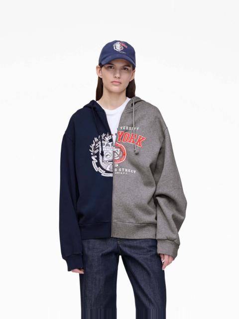 Marc Jacobs THE A.P.C. X MARC JACOBS SPLIT CREST ZIP-UP HOODIE