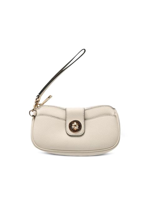 Marc Jacobs turnlock leather clutch bag