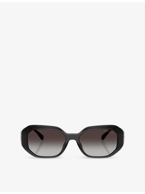 MICHAEL KORS MK2240U Siesta Key Irregular-Frame Acetate Sunglasses
