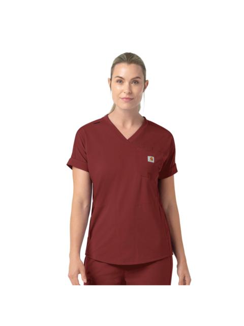 Carhartt Women's Force Cross-Flex Knit V-Neck Scrub Top