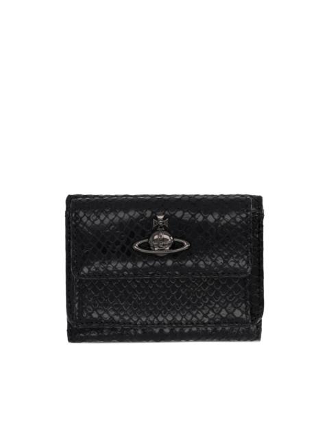 Vivienne Westwood orb textured leather wallet