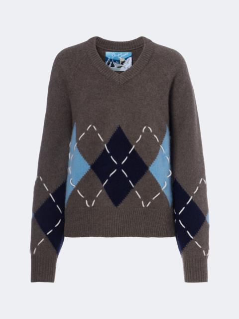 arch4 Sloane argyle cashmere sweater