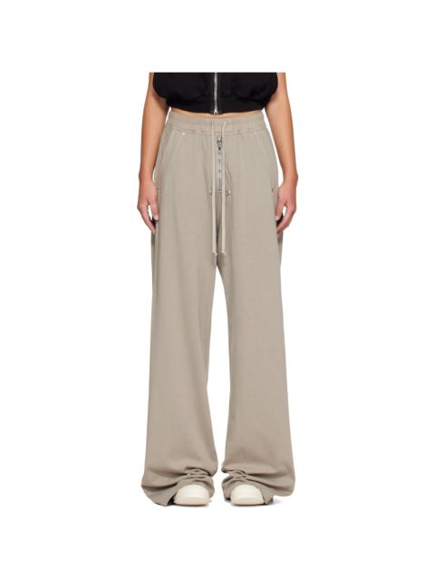 Rick Owens DRKSHDW Taupe Tower Geth Belas Sweatpants
