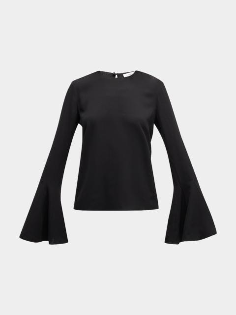 FRAME Flared-Sleeve Blouse
