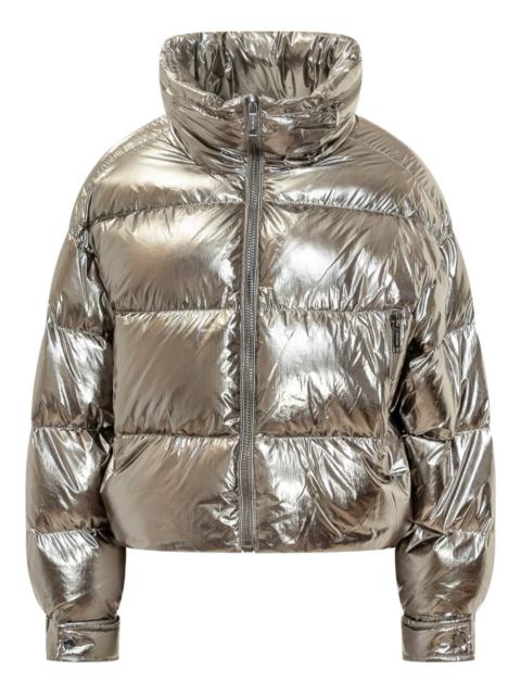 MICHAEL KORS metallic puffer jacket