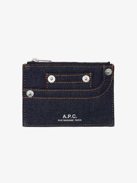 A.P.C. DENIM STANDARD CARDHOLDER