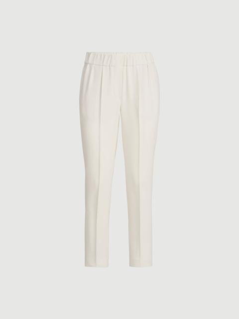 Brunello Cucinelli Silk and acetate crêpe cady tailored jogger trousers